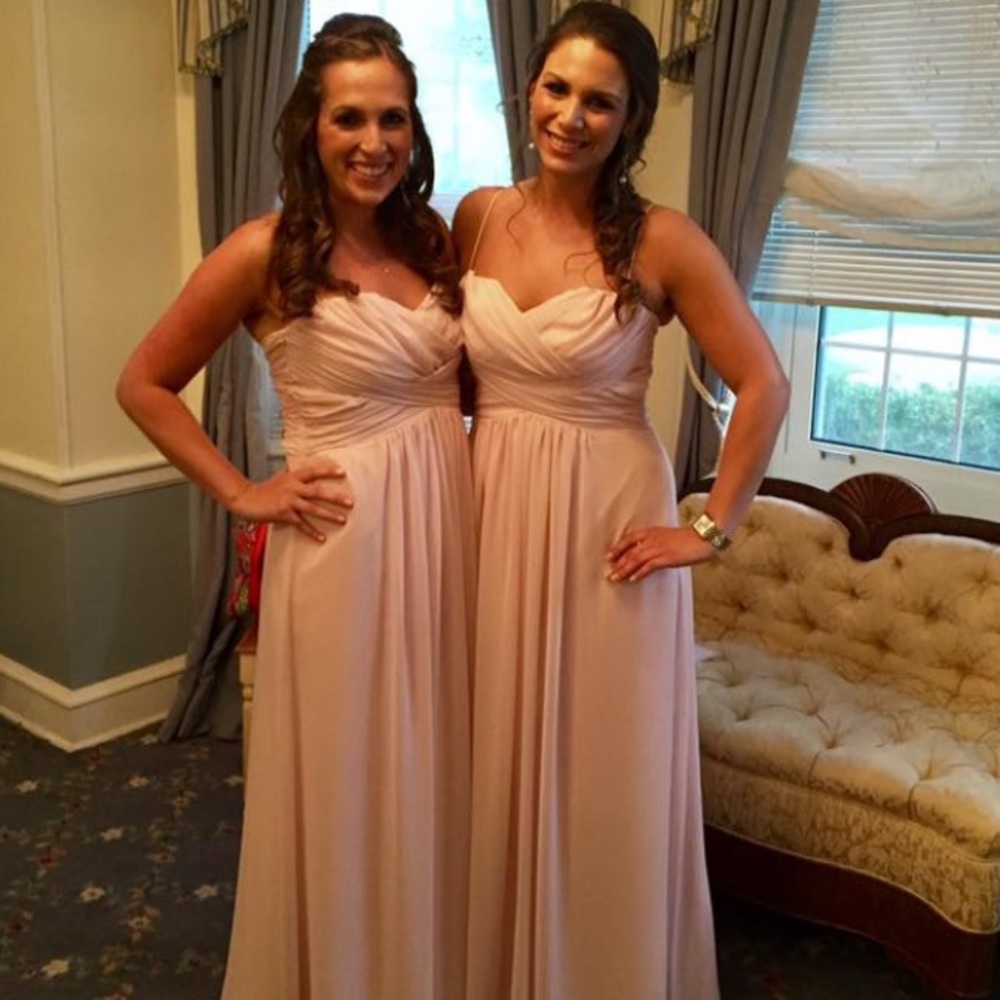 Jim Hjelms Petal Pink Bridesmaid Dress